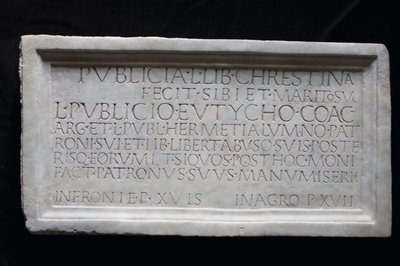 Memorial Inscription by Roman